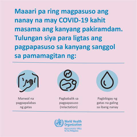 Infographic visualising the recommended advice.